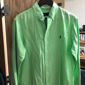 Pastel Green Polo Ralph Lauren Oxford
